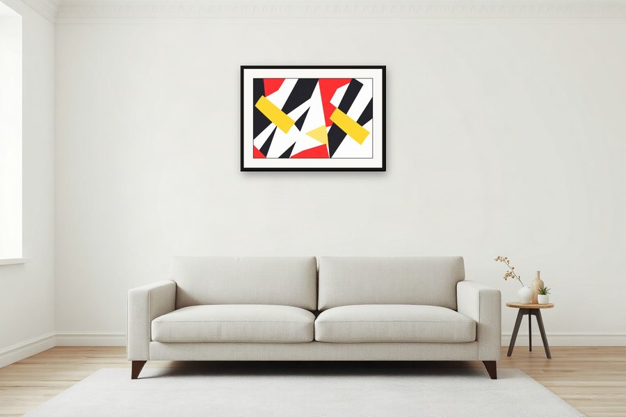 Primary Colour Break, shown in a room setting