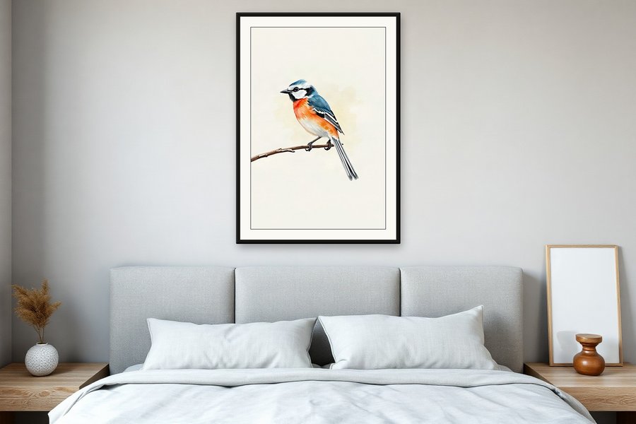 Garden Songbird, Study, shown in a room setting