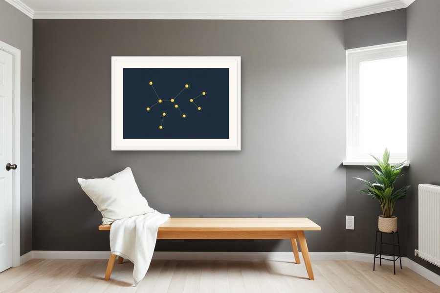 Constellation Study, shown in a room setting