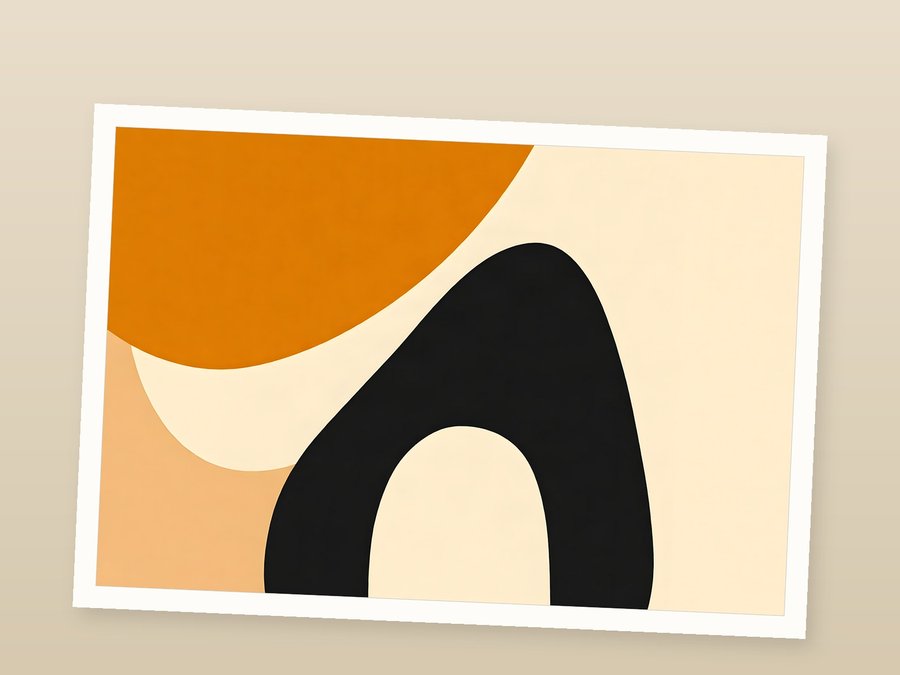 Ochre Diagonal, shown as a fine-art print