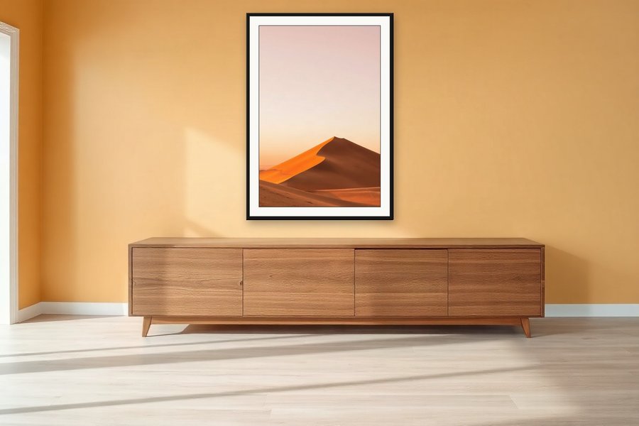 Dune Silhouette at Dusk, shown in a room setting
