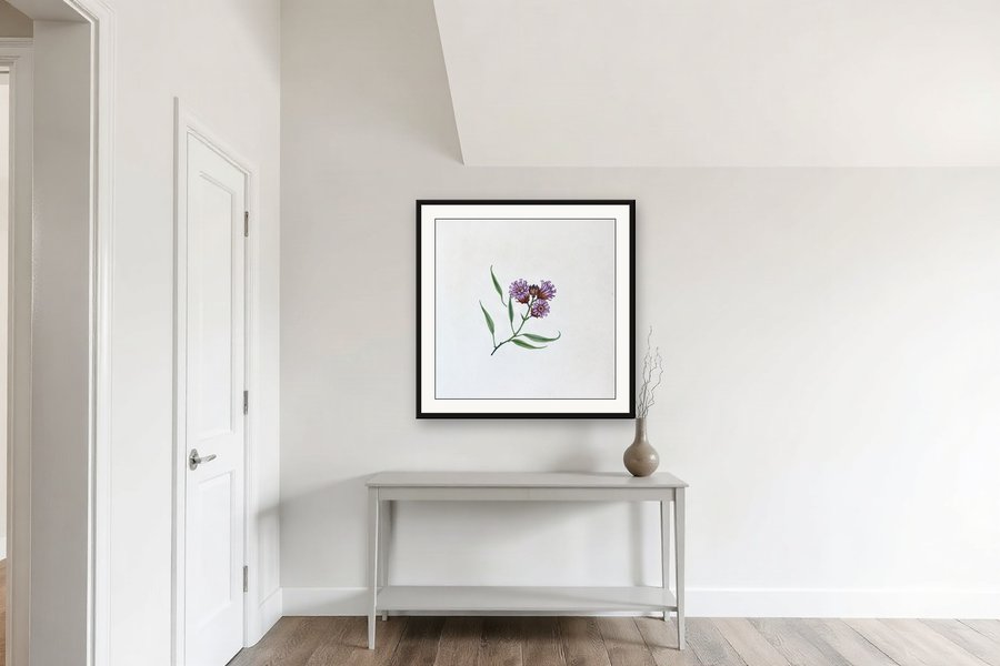 Purple Upland Flower, shown in a room setting