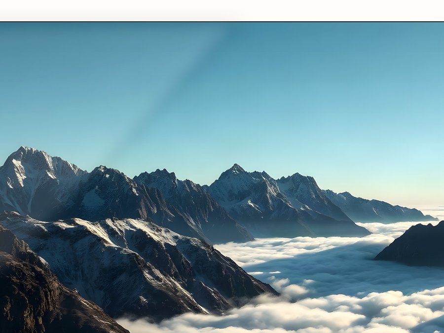 Cloud Inversion, shown framed