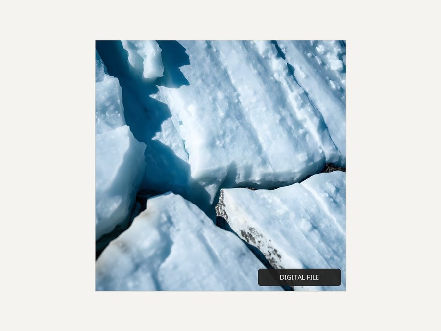 Glacier Ice, Close Study, shown as a digital download