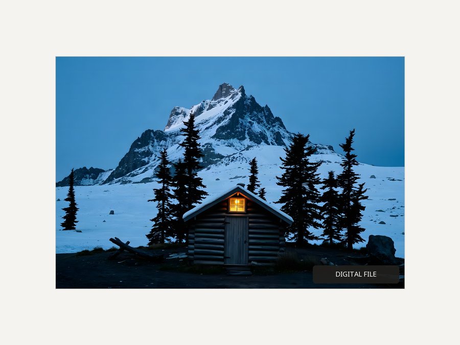 Cabin at the Treeline, shown as a digital download