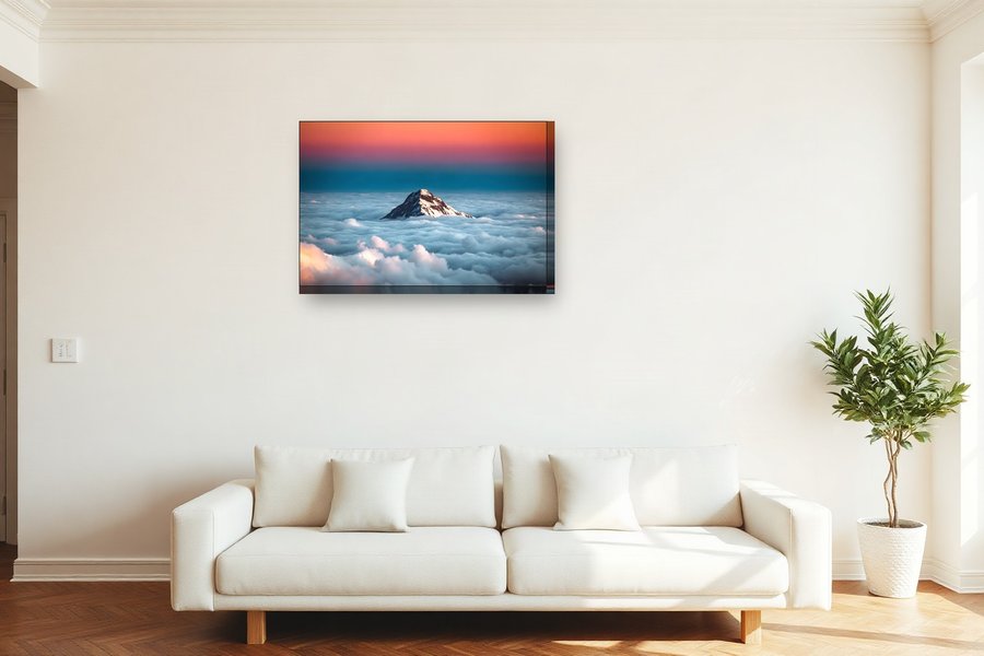 Summit Above the Clouds, shown as a canvas