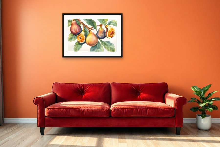 Fig Branch, Study, shown in a room setting