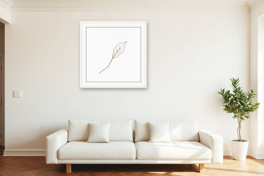 Ivy Leaf Outline, shown in a room setting