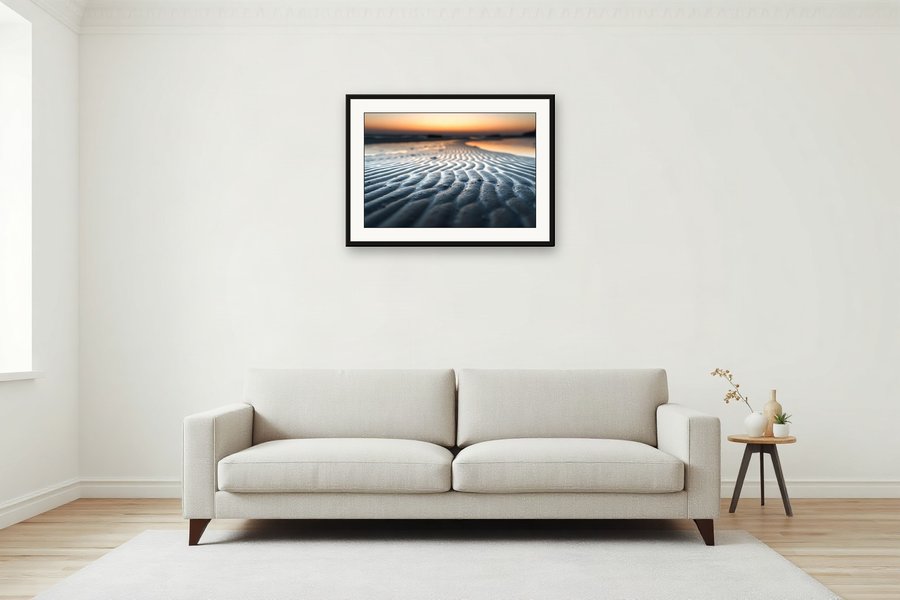 Last Light, Tideline, shown in a room setting