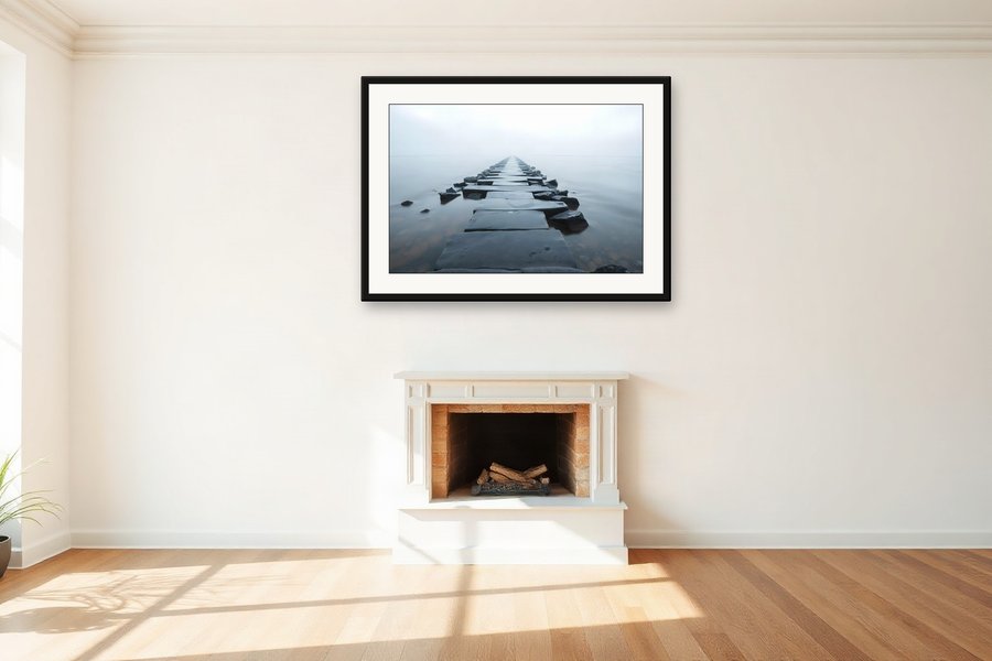 Tidal Causeway, Dusk, shown in a room setting