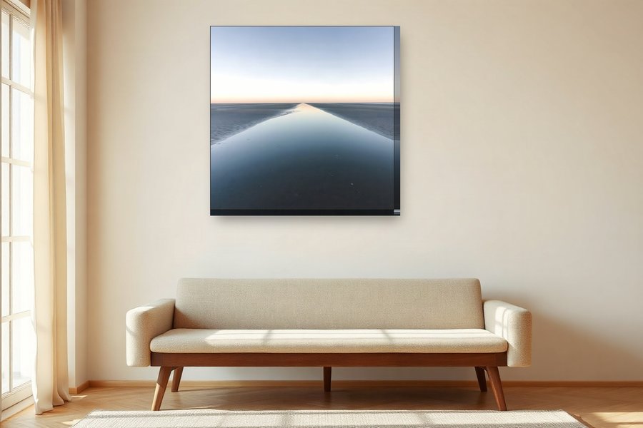 Wet Sand Reflection, shown as a canvas