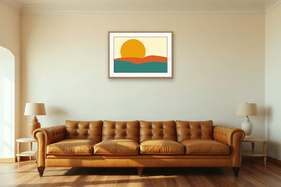 Mid-Century Sun collection cover — Larkspur Editions
