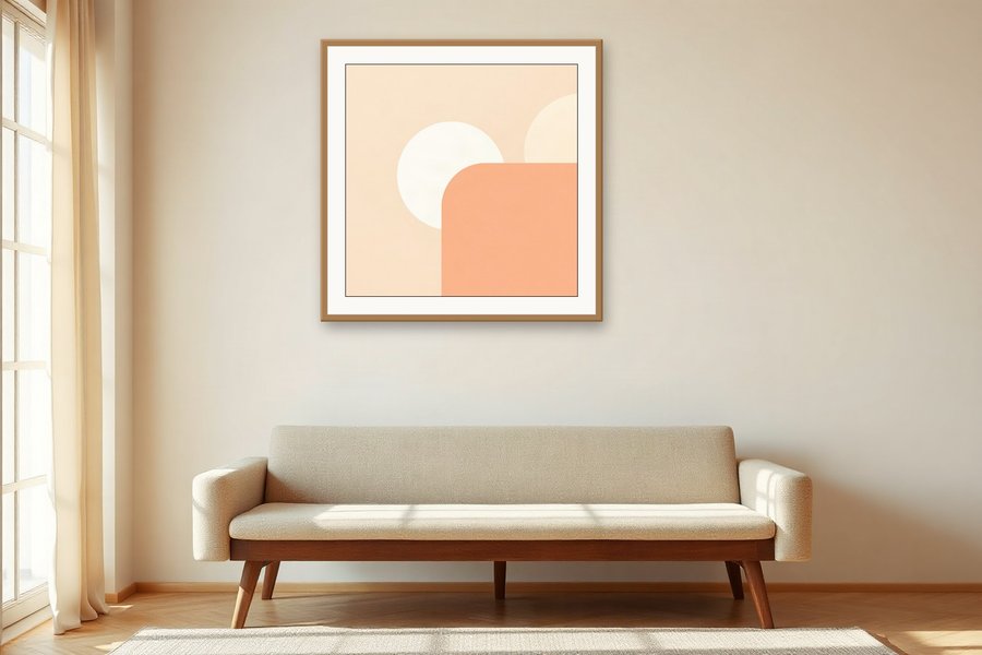 Clay Moon Arch, shown in a room setting