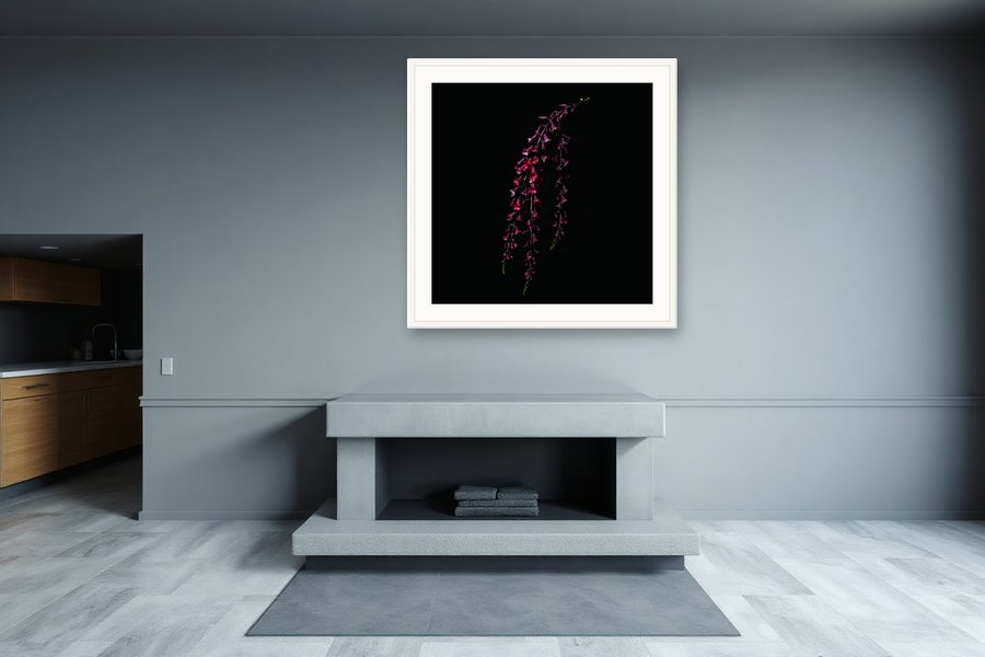 Trailing Blooms, Dark, shown in a room setting