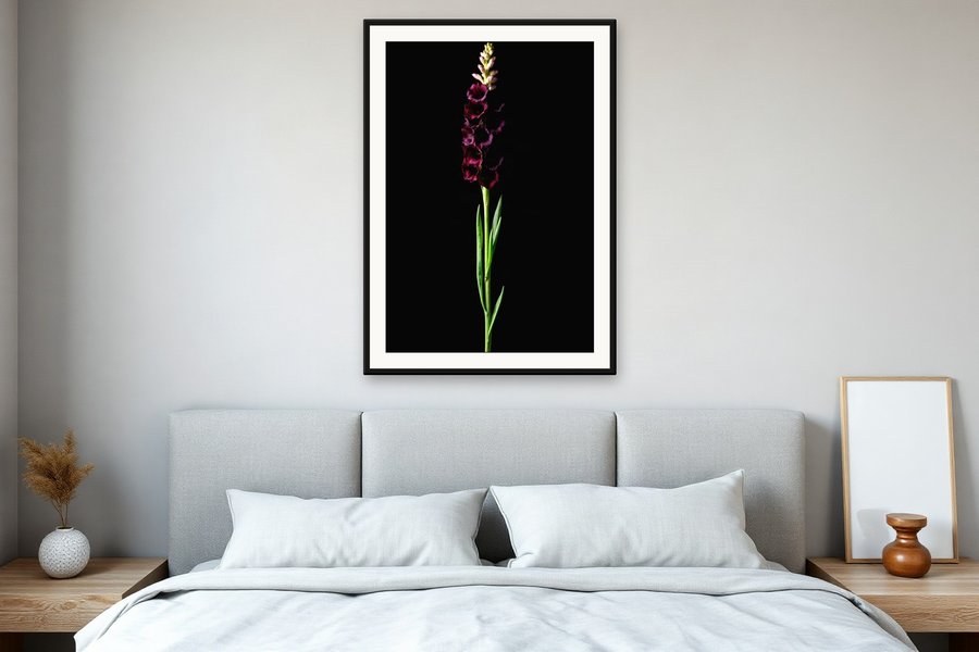 Flower Spire, Dark Bloom, shown in a room setting