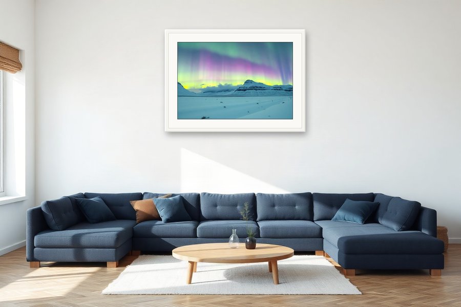 Violet Aurora Valley, shown in a room setting