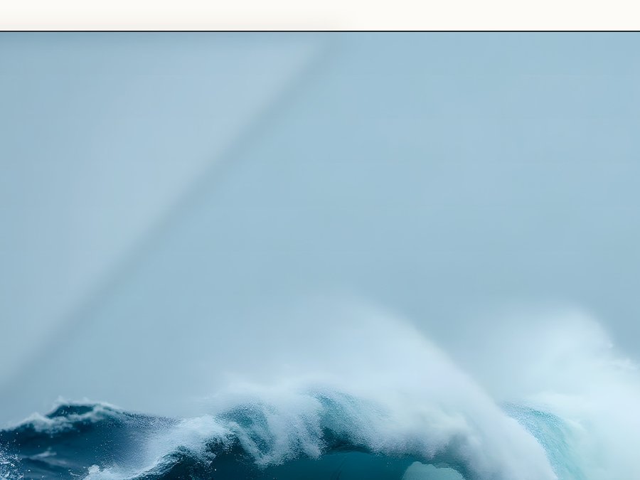 Breaking Wave, Close, shown framed