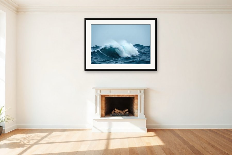 Breaking Wave, Close, shown in a room setting