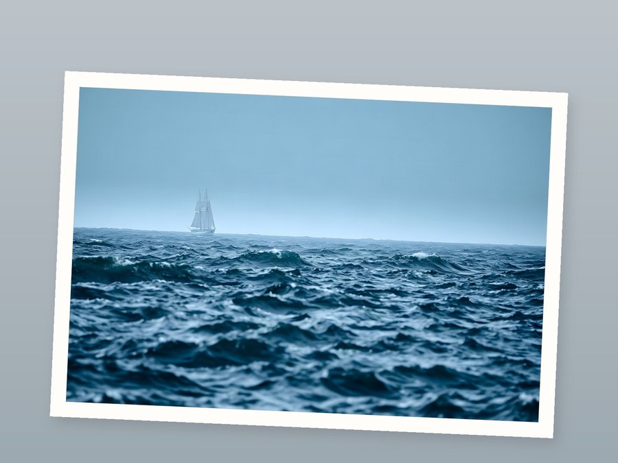 Deep Swell, Dawn, shown as a fine-art print