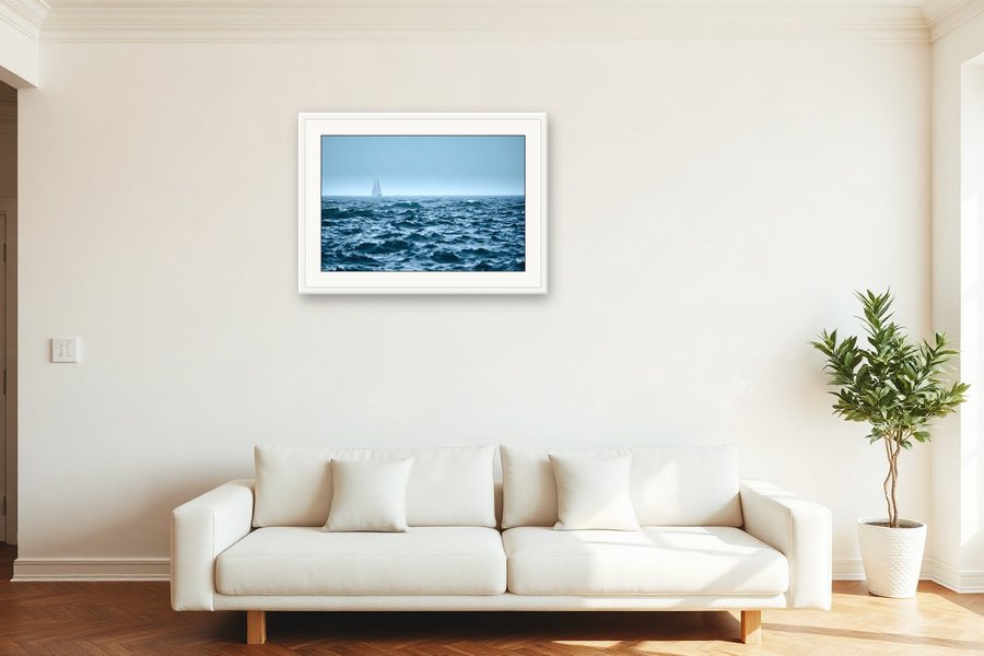 Deep Swell, Dawn, shown in a room setting