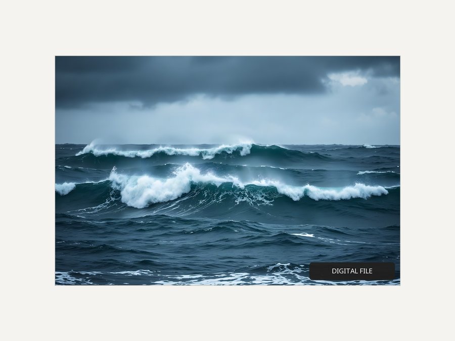 Storm Swell, Grey Horizon, shown as a digital download