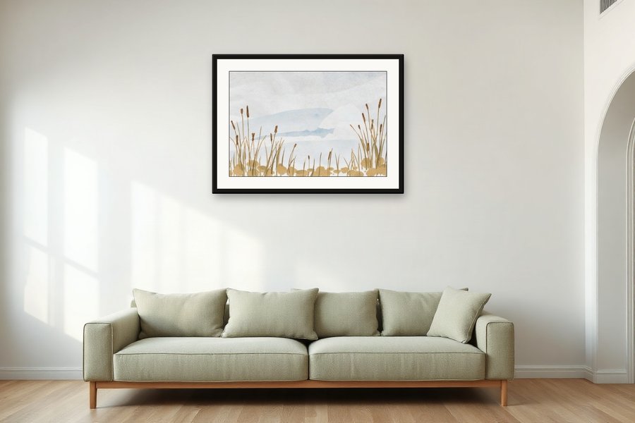 Estuary Reeds, shown in a room setting