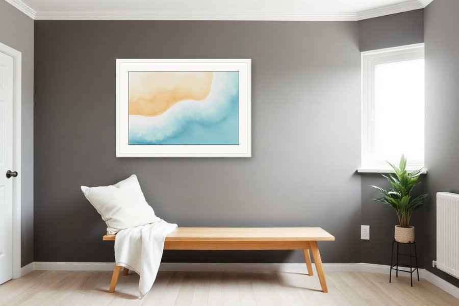 Tide Channel Curve, shown in a room setting